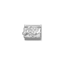 Load image into Gallery viewer, COMPOSABLE CLASSIC LINK 330304/46 TURTLE WITH CZ IN 925 SILVER
