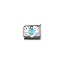 Load image into Gallery viewer, COMPOSABLE CLASSIC LINK 330508/06 TURQUOISE IN SILVER HEART
