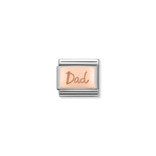 Load image into Gallery viewer, COMPOSABLE CLASSIC LINK 430101/32 DAD PLATE IN 9K ROSE GOLD

