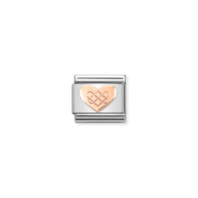Load image into Gallery viewer, COMPOSABLE CLASSIC LINK 430104/38 CELTIC KNOT HEART IN 9K ROSE GOLD
