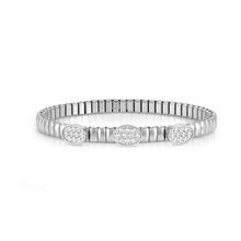 Load image into Gallery viewer, EXTENSION BRACELET 046014/056 LIFE STAINLESS STEEL WITH CZ
