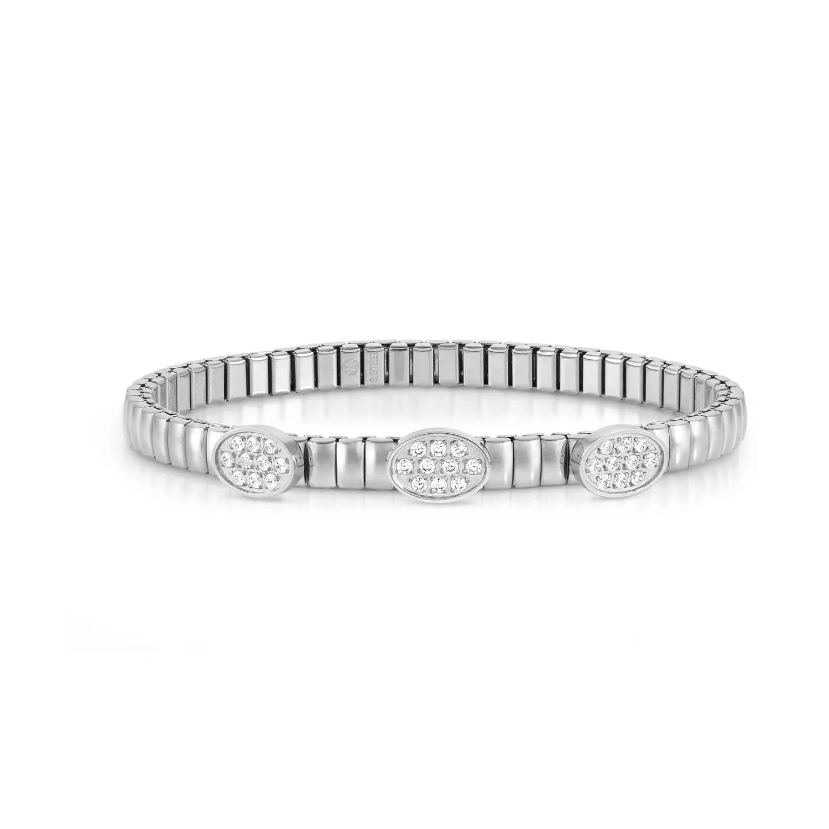 EXTENSION BRACELET 046014/056 LIFE STAINLESS STEEL WITH CZ