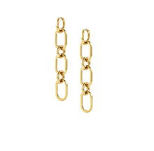 Load image into Gallery viewer, DRUSILLA EARRINGS 028702/012 GOLD CHAIN
