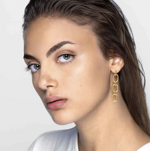 Load image into Gallery viewer, DRUSILLA EARRINGS 028702/012 GOLD CHAIN
