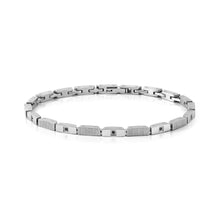 Load image into Gallery viewer, STRONG DIAMOND BRACELET 028327/007 STAINLESS STEEL &amp; BLACK DIAMONDS
