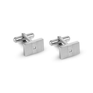 STRONG DIAMOND CUFFLINKS 028334/001 STAINLESS STEEL & WHITE DIAMOND