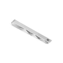 Load image into Gallery viewer, STRONG DIAMOND TIE CLIP 028337/007 STAINLESS STEEL &amp; BLACK DIAMOND
