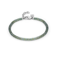 Load image into Gallery viewer, B-YOND BRACELET 028944/019  S/STEEL WASHER LINK GREEN IRIDESCENT PVD CHAIN
