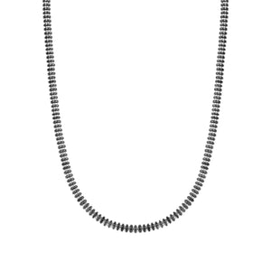 B-YOND NECKLACE 028953/015 S/STEEL WASHER LINK BLACK PVD CHAIN