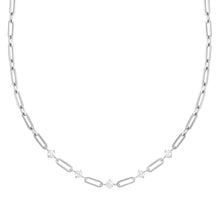 Load image into Gallery viewer, CHAINS OF STYLE NECKLACE S/STEEL CZ 029401/001
