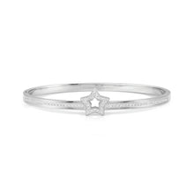 Load image into Gallery viewer, PRETTY BANGLES 029501/02/007 SILVER STAR WITH CZ
