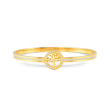 Load image into Gallery viewer, PRETTY BANGLES 029501/02/030 GOLD TREE OF LIFE WITH CZ
