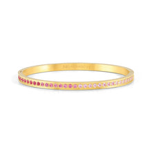 Load image into Gallery viewer, PRETTY BANGLES 029505/06/021 GOLD WITH GRADIENT PINK CZ
