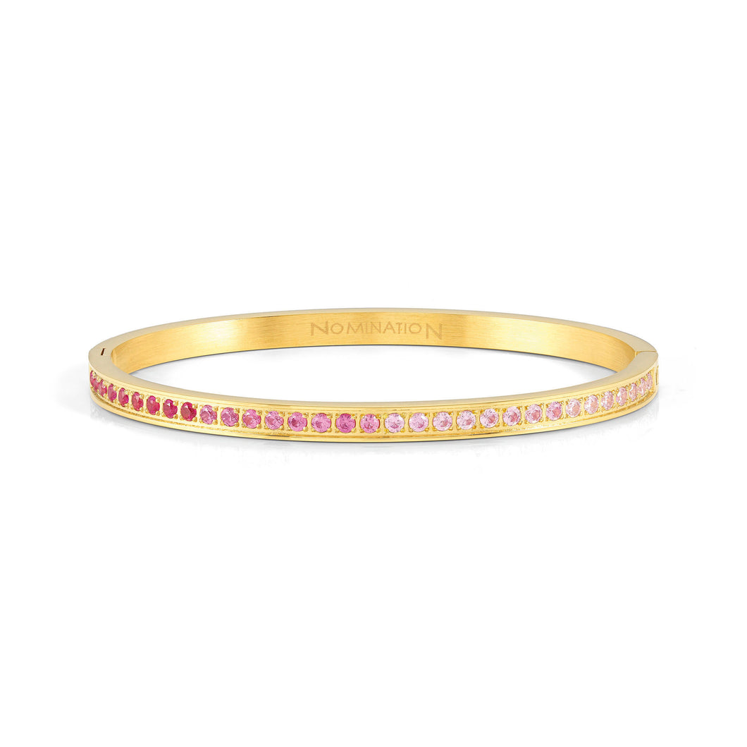 PRETTY BANGLES 029505/06/021 GOLD WITH GRADIENT PINK CZ
