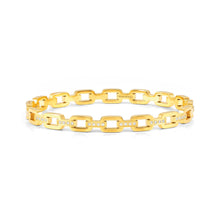 Load image into Gallery viewer, PRETTY BANGLES 029509/012 GOLD CHAIN STYLE WITH WHITE CZ
