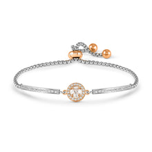 Load image into Gallery viewer, ROYAL DREAM BRACELET WITH CZ 029801/017 ROSE GOLD CIRCLE
