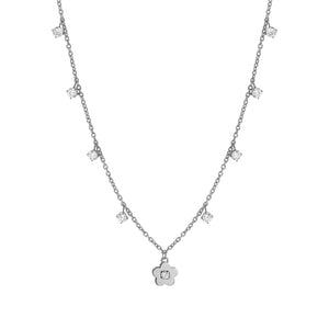 MYSOPHIE NECKLACE 029901/059 FLOWER & CZ PENDANTS