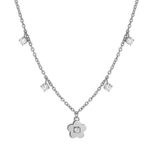 Load image into Gallery viewer, MYSOPHIE NECKLACE 029901/059 FLOWER &amp; CZ PENDANTS
