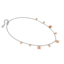 Load image into Gallery viewer, MYSOPHIE NECKLACE 029906/010 ROSE GOLD BUTTERFLY CZ PENDANTS
