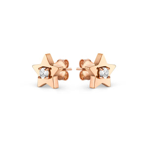 MYSOPHIE EARRINGS 029907/023 ROSE GOLD STAR CZ STUDS