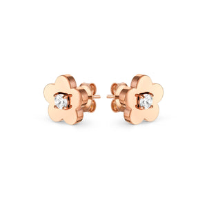 MYSOPHIE EARRINGS 029907/059 ROSE GOLD FLOWER CZ STUDS