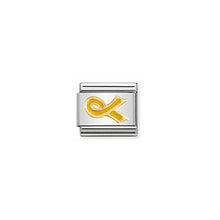 Load image into Gallery viewer, COMPOSABLE CLASSIC LINK 030208/54 YELLOW RIBBON IN GOLD
