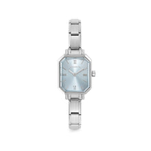 Load image into Gallery viewer, WATCH PARIS 076037/015 STAINLESS STEEL &amp; RECTANGLE CELESTIAL BLUE DIAL
