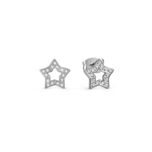 Load image into Gallery viewer, SOFFIO D&#39;AMORE EARRINGS 134002/023 STAR WITH CZ
