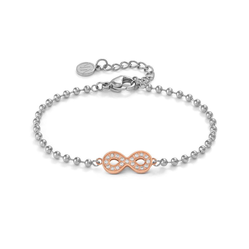 SOFFIO D'AMORE BRACELET 134003/024 ROSE GOLD INFINITY WITH CZ