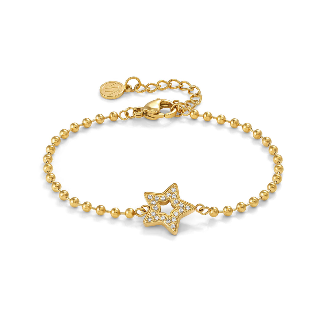 SOFFIO D'AMORE BRACELET 134006/023 GOLD STAR WITH CZ