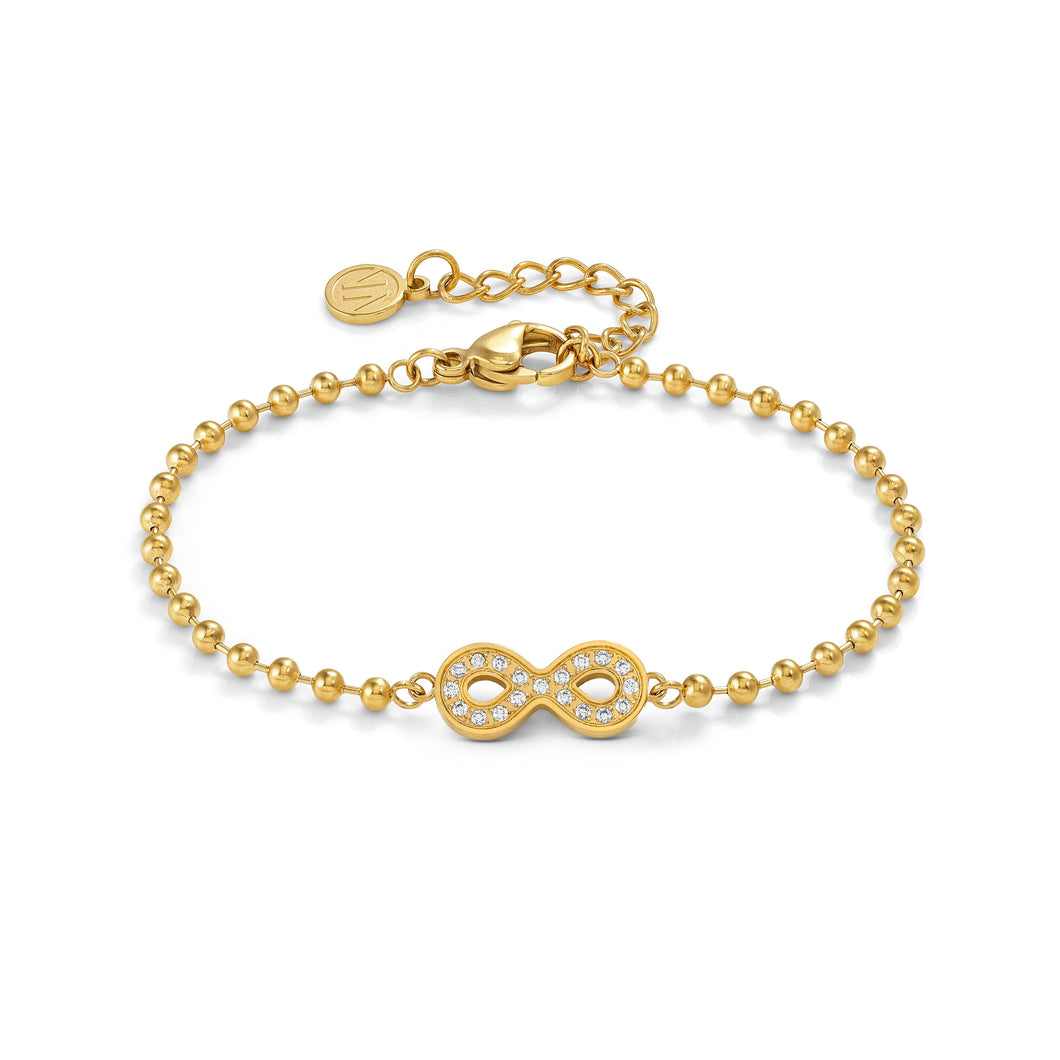 SOFFIO D'AMORE BRACELET 134006/024 GOLD INFINITY WITH CZ