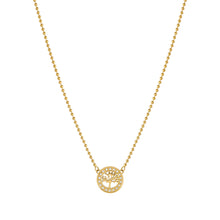 Load image into Gallery viewer, SOFFIO D&#39;AMORE NECKLACE 134007/017 GOLD CZ TREE OF LIFE PENDANT
