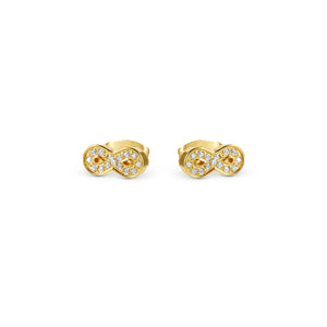 SOFFIO D'AMORE EARRINGS 134008/024 GOLD INFINITY WITH CZ