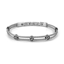 Load image into Gallery viewer, #SEALOVER BRACELET 135000/032 STAINLESS STEEL WITH SCREW &amp; BLACK DETAILS
