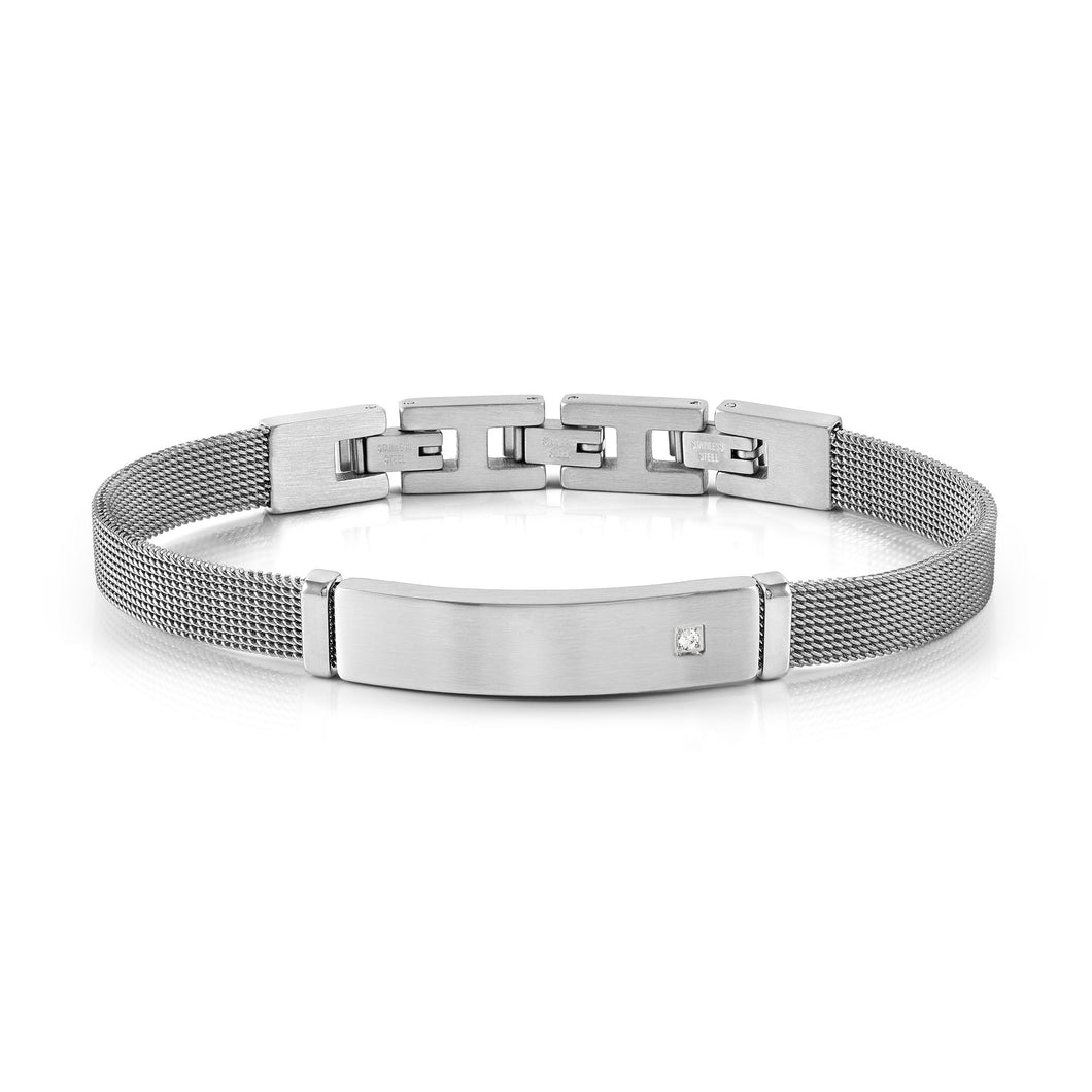 #SEALOVER BRACELET 135007/001 MILANO MESH STRAP & WHITE CZ