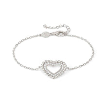 Load image into Gallery viewer, LOVECLOUD BRACELET SILVER WITH CZ 240502/009 HEART
