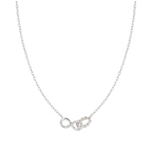 Load image into Gallery viewer, LOVECLOUD NECKLACE SILVER WITH CZ 240504/006 INFINITY
