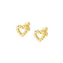 Load image into Gallery viewer, LOVECLOUD HEART STUD EARRINGS GOLD 240506/008
