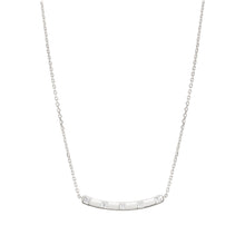Load image into Gallery viewer, CARISMATICA NECKLACE 240902/031 SILVER BAR WITH CZ
