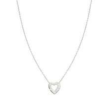 Load image into Gallery viewer, CARISMATICA NECKLACE 240903/033 SILVER HEART WITH CZ
