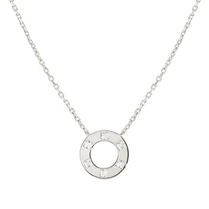 CARISMATICA NECKLACE 240903/035 SILVER CIRCLE WITH CZ