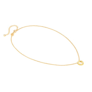 CARISMATICA NECKLACE 240911/019 GOLD CIRCLE WITH CZ