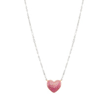 Load image into Gallery viewer, CRYSALIS NECKLACE 241103/004 ROSE GOLD HEART WITH CZ

