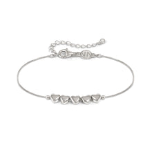 Load image into Gallery viewer, ARMONICA BRACELET 241303/004 SILVER ROW OF HEARTS
