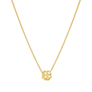 ARMONICA NECKLACE 241304/003 GOLD FOUR LEAF CLOVER PENDANT