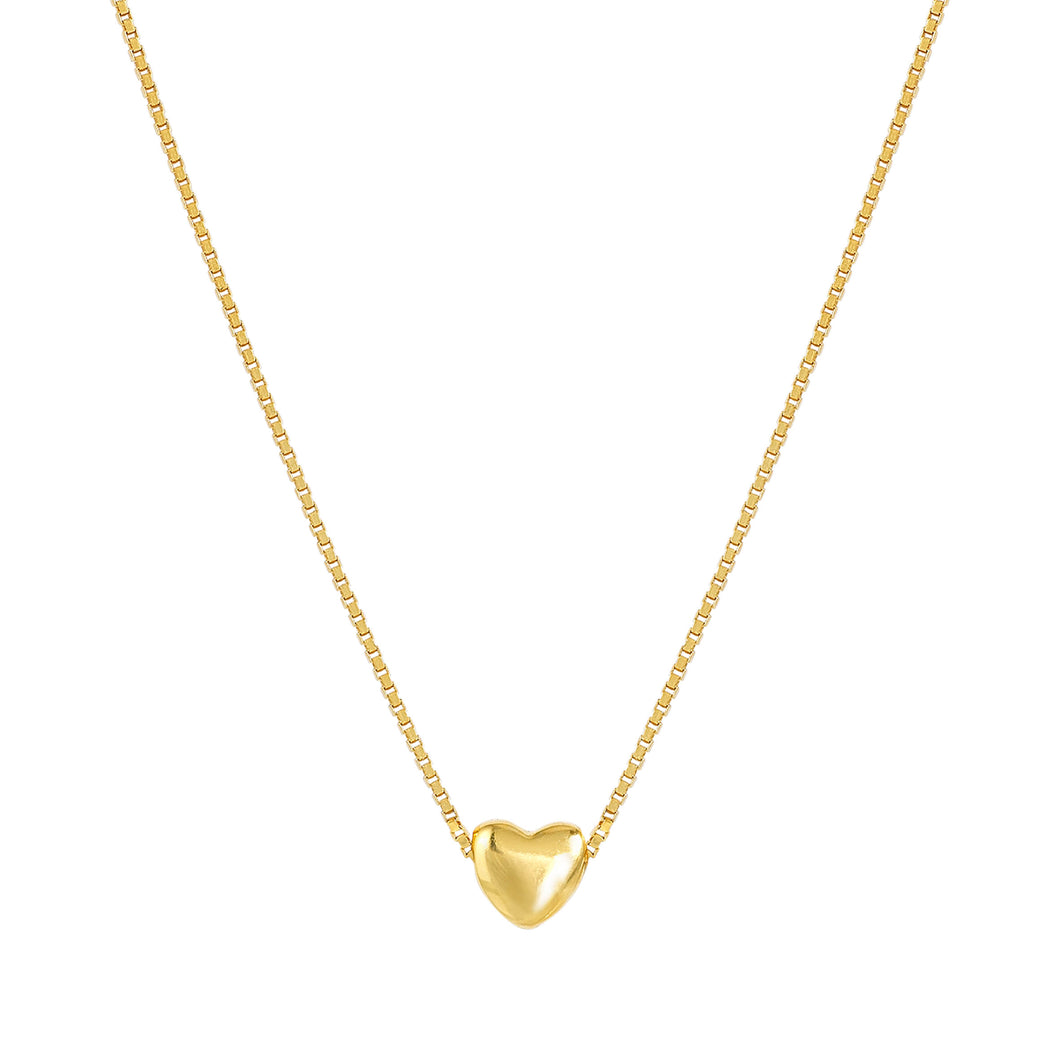 ARMONICA NECKLACE 241304/006 GOLD HEART PENDANT