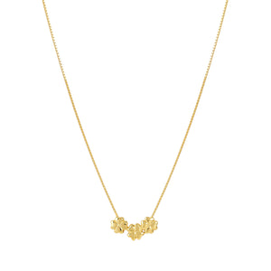 ARMONICA NECKLACE 241305/003 GOLD FOUR LEAF CLOVERS