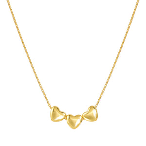 ARMONICA NECKLACE 241305/006 GOLD HEARTS