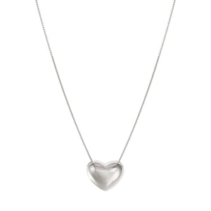 ARMONICA NECKLACE 241306/004 LARGE SILVER HEART PENDANT