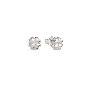 ARMONICA EARRINGS 241307/001 SMALL SILVER FOUR LEAF CLOVER STUDS